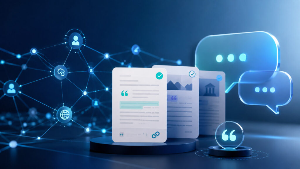 Digital PR e ricerca conversazionale con contenuti autorevoli e fonti citabili