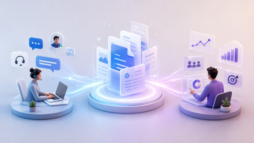 Knowledge base digitale che supporta il servizio clienti e fornisce dati utili al marketing